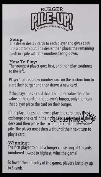 LAST CHANCE - LIMITED STOCK - Number Stacking Sandwich Game - Burger P