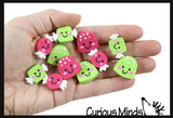 LAST CHANCE - LIMITED STOCK - Christmas Candy Mini Erasers - Novelty and Functional Adorable Eraser Novelty Treasure Prize, School Classroom Supply, Math Counters - Sorting - Party Favor