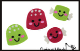 LAST CHANCE - LIMITED STOCK - Christmas Candy Mini Erasers - Novelty and Functional Adorable Eraser Novelty Treasure Prize, School Classroom Supply, Math Counters - Sorting - Party Favor