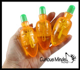 LAST CHANCE - LIMITED STOCK - Mini Carrot Shaped Easter Bubbles with Wands - Party Favor - Easter Basket Filler