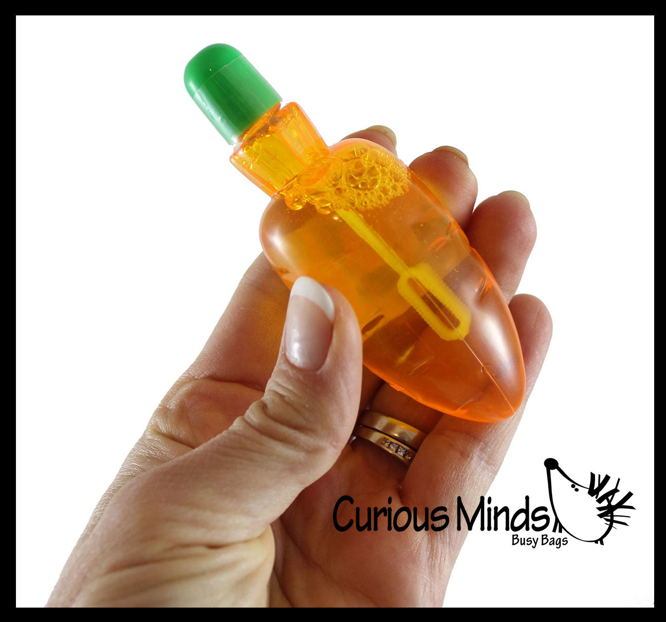 LAST CHANCE - LIMITED STOCK - Mini Carrot Shaped Easter Bubbles with Wands - Party Favor - Easter Basket Filler