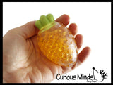 Banana and Carrot Water Bead Filled Squeeze Stress Balls  -  Sensory, Stress, Fidget Toy - Vegetable Fruit Set