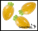 Carrot Water Bead Filled Squeeze Stress Balls  -  Sensory, Stress, Fidget Toy - Vegetable Easter