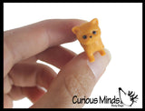 Cute Tiny Cat & Dog Figurines - Mini Toys - Small Novelty Prize Toy - Party Favors - Gift