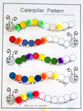 PDF DOWNLOAD - Caterpillar Pattern - Color and Pattern Matching Busy Bag