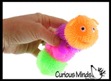 4 Segment Puffer Caterpillar Fidget Sensory Toy - 4 Section Tactile Toy Bug
