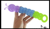 LAST CHANCE - LIMITED STOCK  - SALE - Caterpillar Bug Suction Cup Strip Fidget Pop Toy - Textured Side - Unique Sensory Popping Toy - Stick and Peel Octopus Tentacle Fidget