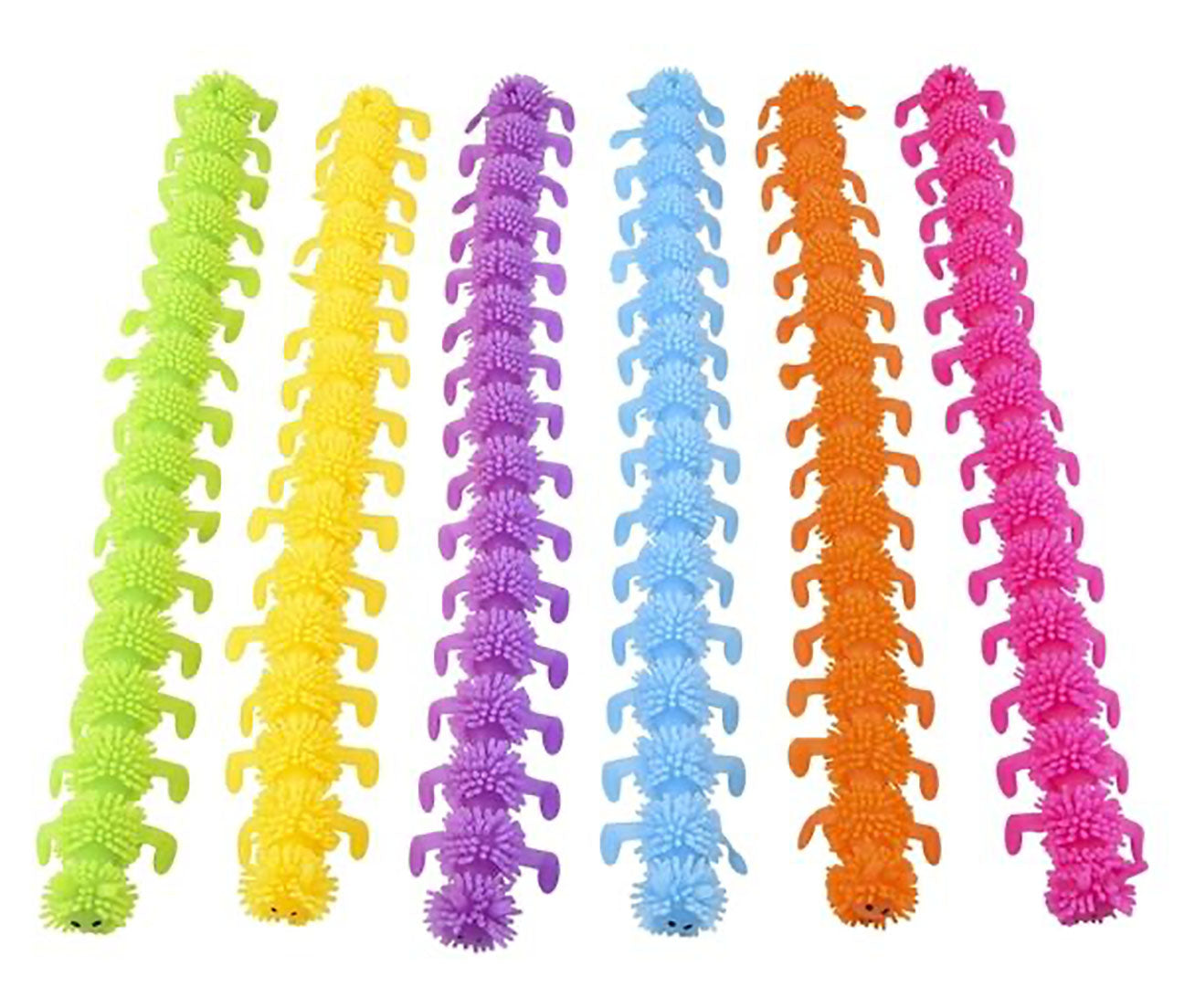 Stretchy Caterpillar Animal Puffer Stretchy Noodle Toys - Fun Long Stretch Toys - Soft & Flexible - Fidget Sensory Toy - Stretchy Noodle String