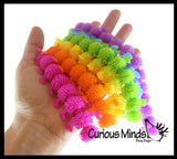 Stretchy Caterpillar Animal Puffer Stretchy Noodle Toys - Fun Long Stretch Toys - Soft & Flexible - Fidget Sensory Toy - Stretchy Noodle String