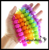 Stretchy Caterpillar Animal Puffer Stretchy Noodle Toys - Fun Long Stretch Toys - Soft & Flexible - Fidget Sensory Toy - Stretchy Noodle String