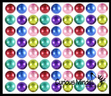 Small 1.5" Metallic Glitter with Thick Gel Mold-able Stress Ball - Ceiling Sticky Glob Balls - Squishy Gooey Shape-able Squish Sensory Squeeze Balls