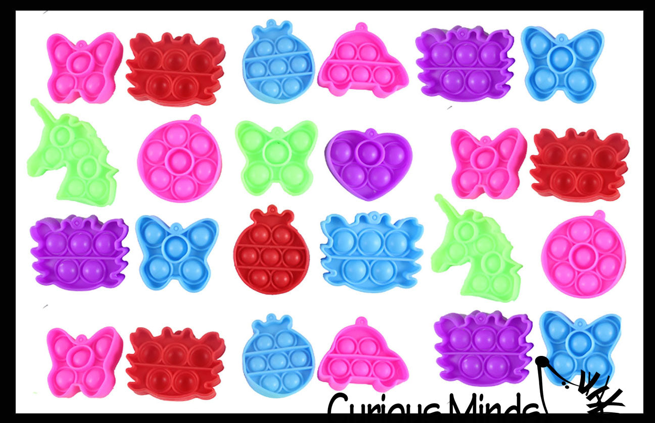 LAST CHANCE - LIMITED STOCK - SALE - Tiny Bubble Pop Fidget Toys - Silicone Push Poke Bubble Wrap Fidget Toy - Press Bubbles to Pop the Bubbles Down Then Flip it over and Do it Again - Bubble Popper Sensory Stress Toy