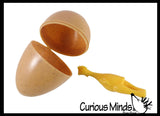 LAST CHANCE - LIMITED STOCK  - SALE - Small Sling Shot Stretchy Rubber Chicken in Egg Stretch Toy Fidget - Novelty Toy - Easter Party Favor Gag Gift