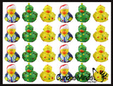 Christmas Lights Rubber Duckies - Ducks - Cute Holiday Party Favor Decoration Gifts