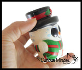 Sparkle Eye Winter Animal Themed Slow Rise Squishy Toys - Memory Foam Squish Stress Ball - Winter Christmas