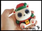 Sparkle Eye Winter Animal Themed Slow Rise Squishy Toys - Memory Foam Squish Stress Ball - Winter Christmas