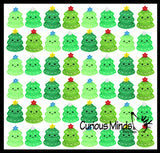 Cute Christmas Tree Festive Bubble Popper Fidget Toy - Fun Party Favor Toy - Christmas Winter