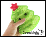 Cute Christmas Tree Festive Bubble Popper Fidget Toy - Fun Party Favor Toy - Christmas Winter