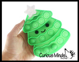 Cute Christmas Tree Festive Bubble Popper Fidget Toy - Fun Party Favor Toy - Christmas Winter