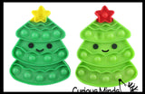 Cute Christmas Tree Festive Bubble Popper Fidget Toy - Fun Party Favor Toy - Christmas Winter