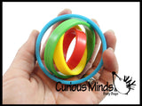 Spinning Rotating Rings Fidget Toy - Soothing Sensory Moving Fidget for Classroom or Office