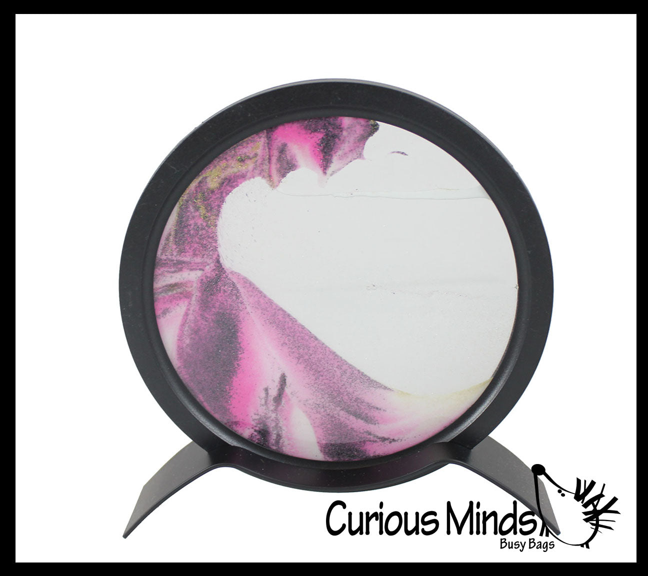 Circle Sand Landscapes - Moving Sand- Soothing Desk Sensory, Stress, Fidget Toy - Calming Sand Landscape
