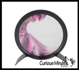 Circle Sand Landscapes - Moving Sand- Soothing Desk Sensory, Stress, Fidget Toy - Calming Sand Landscape
