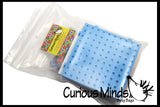 Snap Block - Interlocking Cubes and Building Base - Constructive Building Block Toy with Patterns