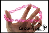 LAST CHANCE - LIMITED STOCK - SALE  - 72 Different Bright Spring Coil Fidget Bracelets -  Sensory Fidget Toy - 4 Different Styles 6 Colors