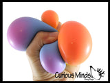 Set of 4 Boxed Stress Balls - Color Changing, Glow in the Dark, Striped, Rainbow -  Soft Shaving Cream Doh Filled Stretch Ball - Ultra Squishy and Moldable Relaxing Sensory Fidget Stress Toy