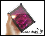 Colored Pin Art Classic Fun Toy - 3D Clone Sculpture Impression Toy - Classic 80's Desk Fidget Toy