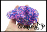 BULK - WHOLESALE -  SALE - Confetti Bead Mold-able Stress Ball - Squishy Gooey Shape-able Squish Sensory Squeeze Balls