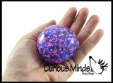 BULK - WHOLESALE -  SALE - Confetti Bead Mold-able Stress Ball - Squishy Gooey Shape-able Squish Sensory Squeeze Balls