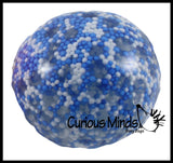 BULK - WHOLESALE -  SALE - Confetti Bead Mold-able Stress Ball - Squishy Gooey Shape-able Squish Sensory Squeeze Balls