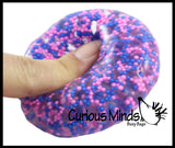 BULK - WHOLESALE -  SALE - Confetti Bead Mold-able Stress Ball - Squishy Gooey Shape-able Squish Sensory Squeeze Balls