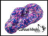 BULK - WHOLESALE -  SALE - Confetti Bead Mold-able Stress Ball - Squishy Gooey Shape-able Squish Sensory Squeeze Balls