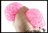 BULK - WHOLESALE -  SALE - Jumbo Confetti Bead Mold-able Stress Ball - Squishy Gooey Shape-able Squish Sensory Squeeze Balls