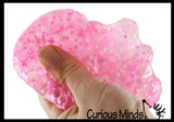 BULK - WHOLESALE -  SALE - Jumbo Confetti Bead Mold-able Stress Ball - Squishy Gooey Shape-able Squish Sensory Squeeze Balls