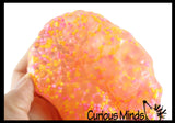 BULK - WHOLESALE -  SALE - Jumbo Confetti Bead Mold-able Stress Ball - Squishy Gooey Shape-able Squish Sensory Squeeze Balls