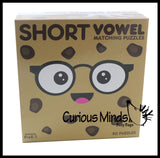 LAST CHANCE - LIMITED STOCK -  SALE  -Short Vowel Cookies and Milk Puzzle - Language Arts Teacher Supply