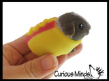 Cute Hamster Guiana Pig in Costume - Dog Crushed Bead Sand Filled - Gerbil Lover Sensory Fidget Toy Weighted - Removable Costume Doll