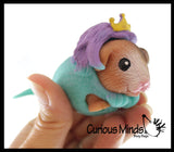 Cute Hamster Guiana Pig in Costume - Dog Crushed Bead Sand Filled - Gerbil Lover Sensory Fidget Toy Weighted - Removable Costume Doll