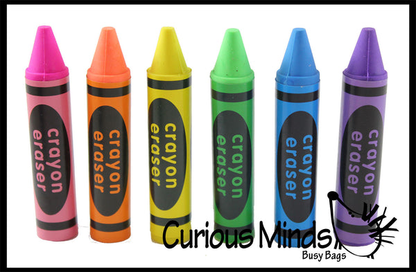 US Toy Company Lm22 Crayon Shape Erasers-36-Bx