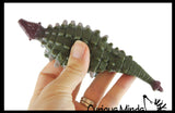 Stretchy and Crunchy Dinosaur Toy - Fidget - Stress - Fun - Squishy Toy - Bead Filled