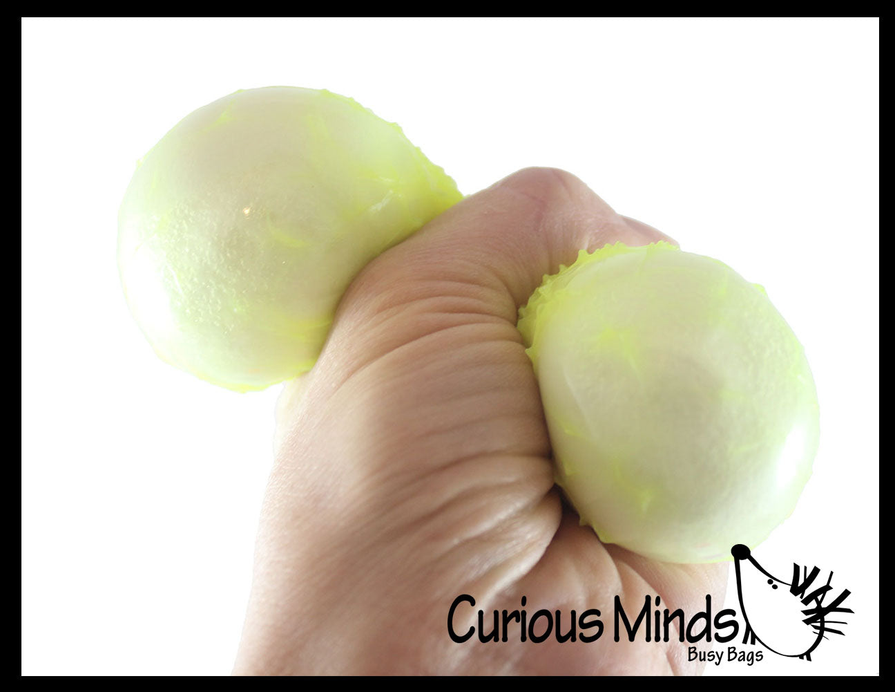 BULK - WHOLESALE -  SALE - 2.5" Textured Doh Filled Stress Ball - Glob Balls - Squishy Gooey Shape-able Squish Sensory Squeeze Balls