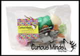 Montessori Alphabet Objects - CVC Word Mini Objects with Word Cards - Montessori Pink Series