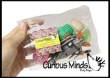 Montessori Alphabet Objects - CVC Word Mini Objects with Word Cards - Montessori Pink Series