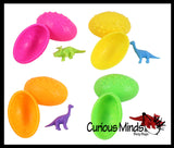 LAST CHANCE - LIMITED STOCK - Dinosaur Egg Party Favors - Surprise Egg with Mystery Dinosaur - Goody Bag - Birthday - Easter Egg Hunt