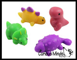 Dinosaur Mochi Squishy Animals - Kawaii -  Cute Individually Wrapped Dino Toys - Sensory, Stress, Fidget Party Favor Toy