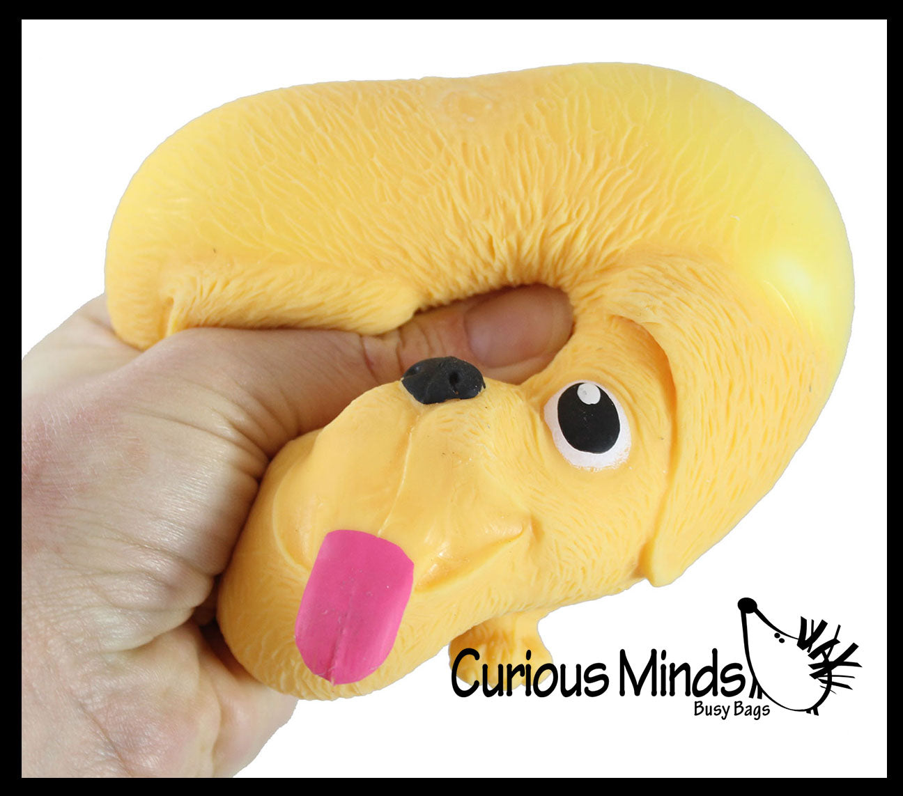 Cute Dog Soft Fluff Doh - Filled Squeeze Stress Balls  -  Sensory, Stress, Fidget Toy Super Soft Doggy